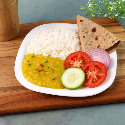 Modern square shaped dinner plate 32 cm perfect for dining and serving