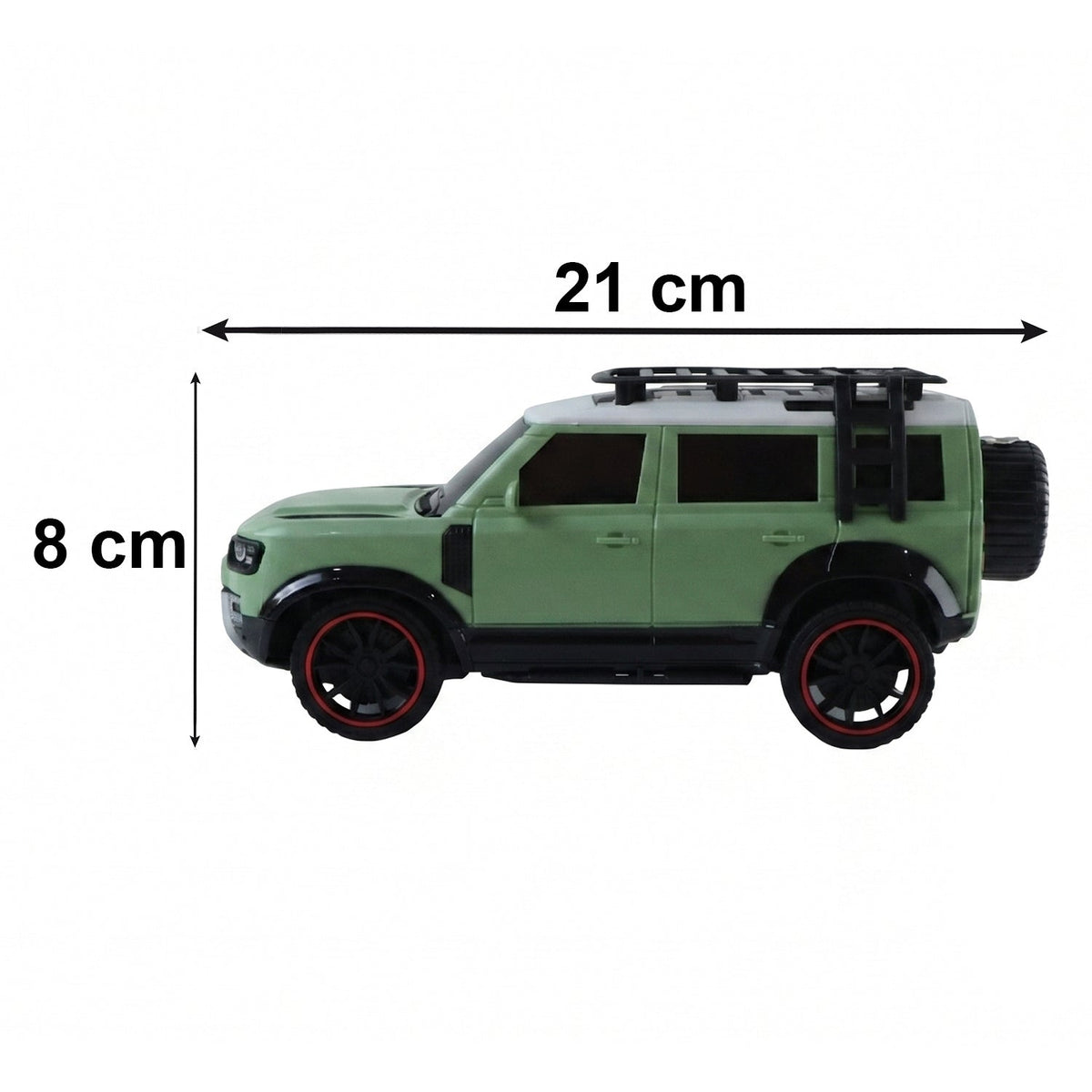 Dimension details of the remote control racing car